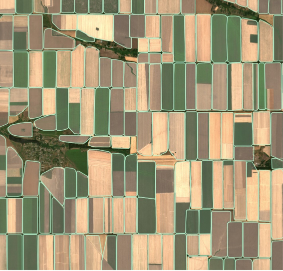 фотография сельской местности со спутника